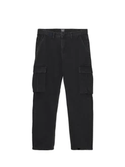Outlet Czarne jeansy relaxed Jeansy