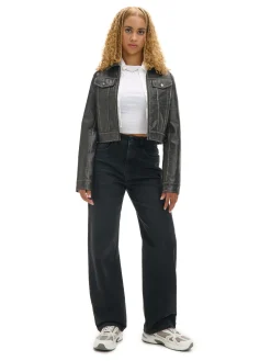 Best Czarne jeansy straight PETITE Jeansy