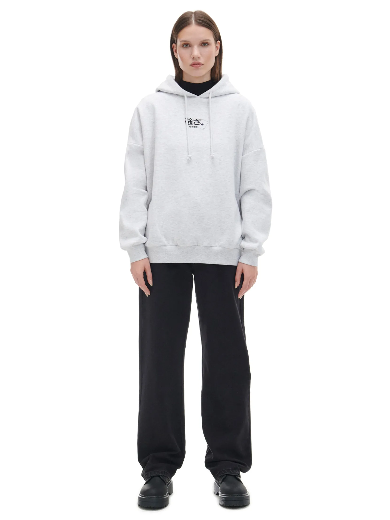 Clearance Czarne jeansy straight z efektem sprania Jeansy