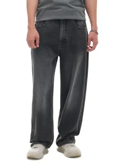 New Czarne jeansy super baggy Jeansy|Baggy