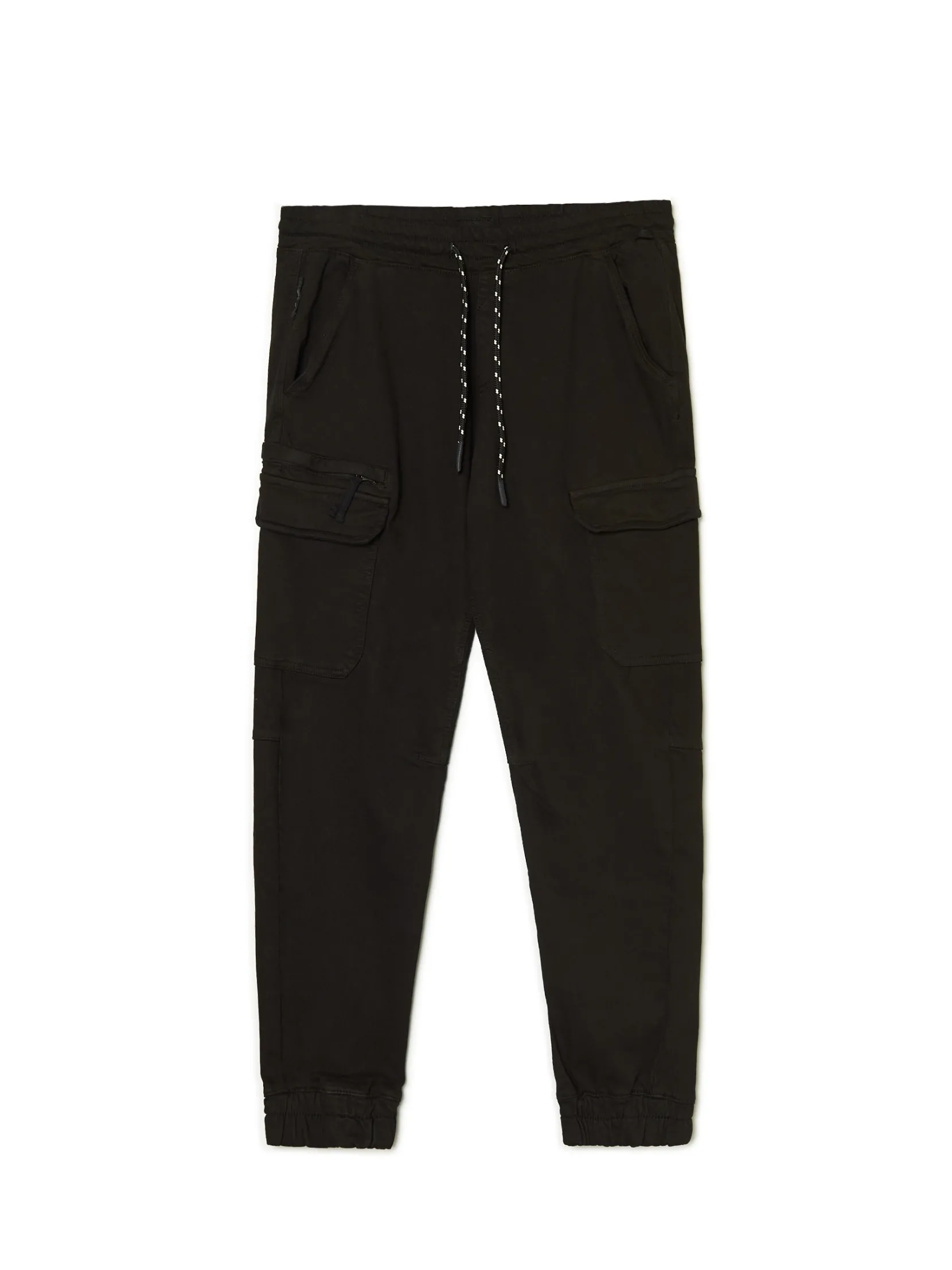 Fashion Czarne joggery cargo Spodnie