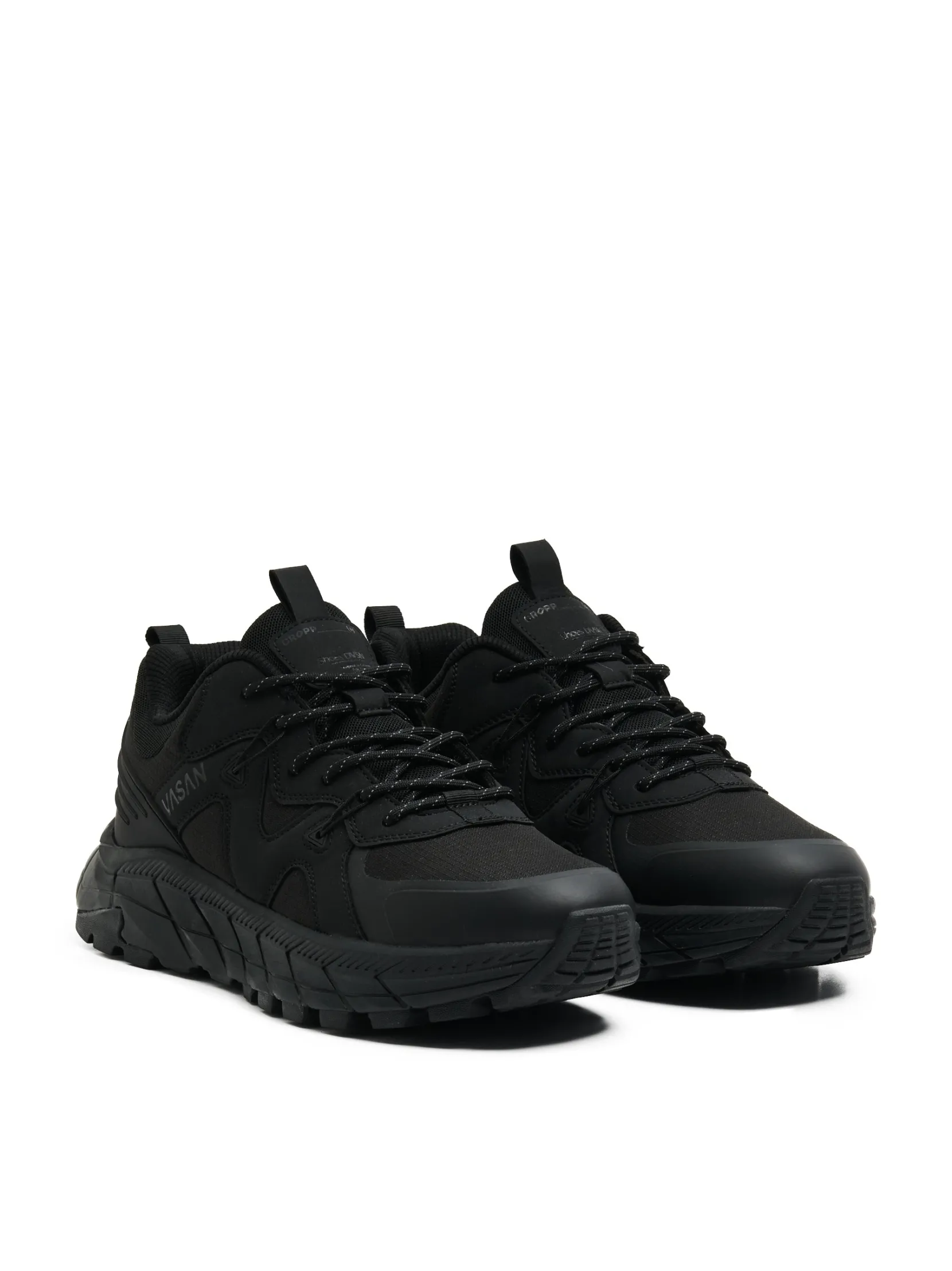 Fashion Czarne sneakersy chunky Sneakersy