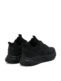 Fashion Czarne sneakersy chunky Sneakersy