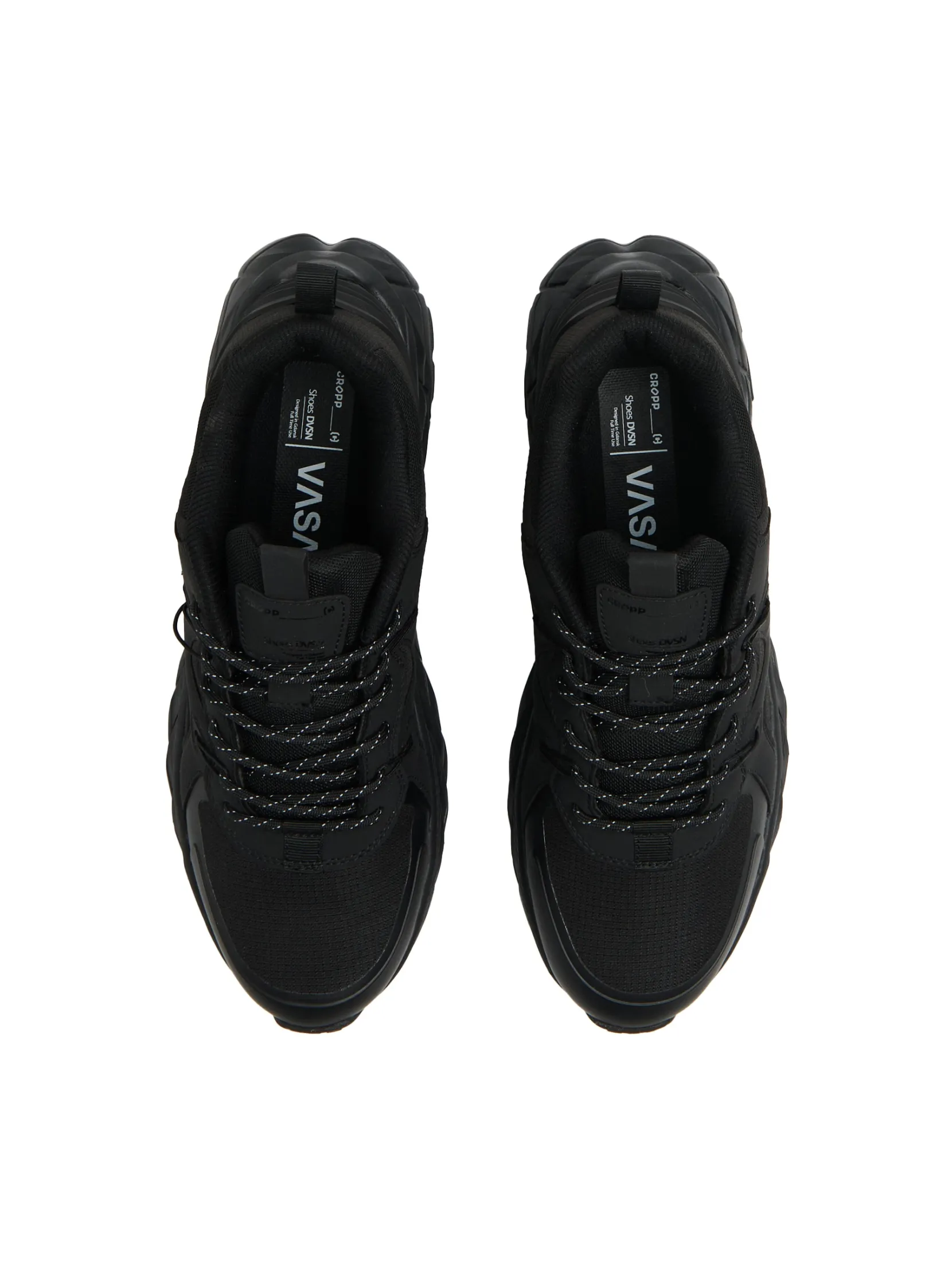 Fashion Czarne sneakersy chunky Sneakersy