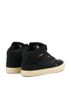 Outlet Czarne sneakersy z wysoką cholewką Sneakersy|Za Kostkę