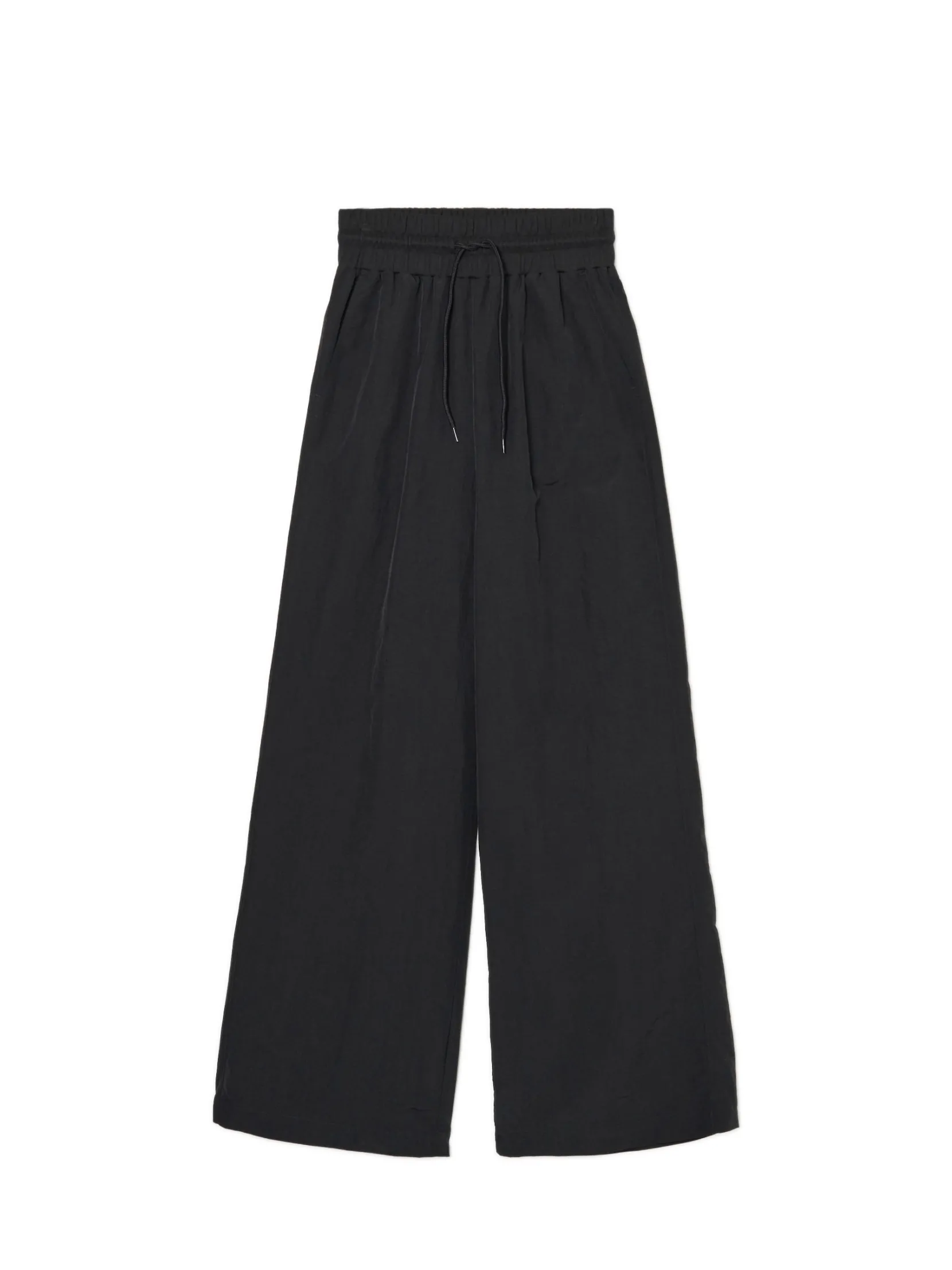 New Czarne spodnie baggy z wysokim stanem Spodnie|Sety