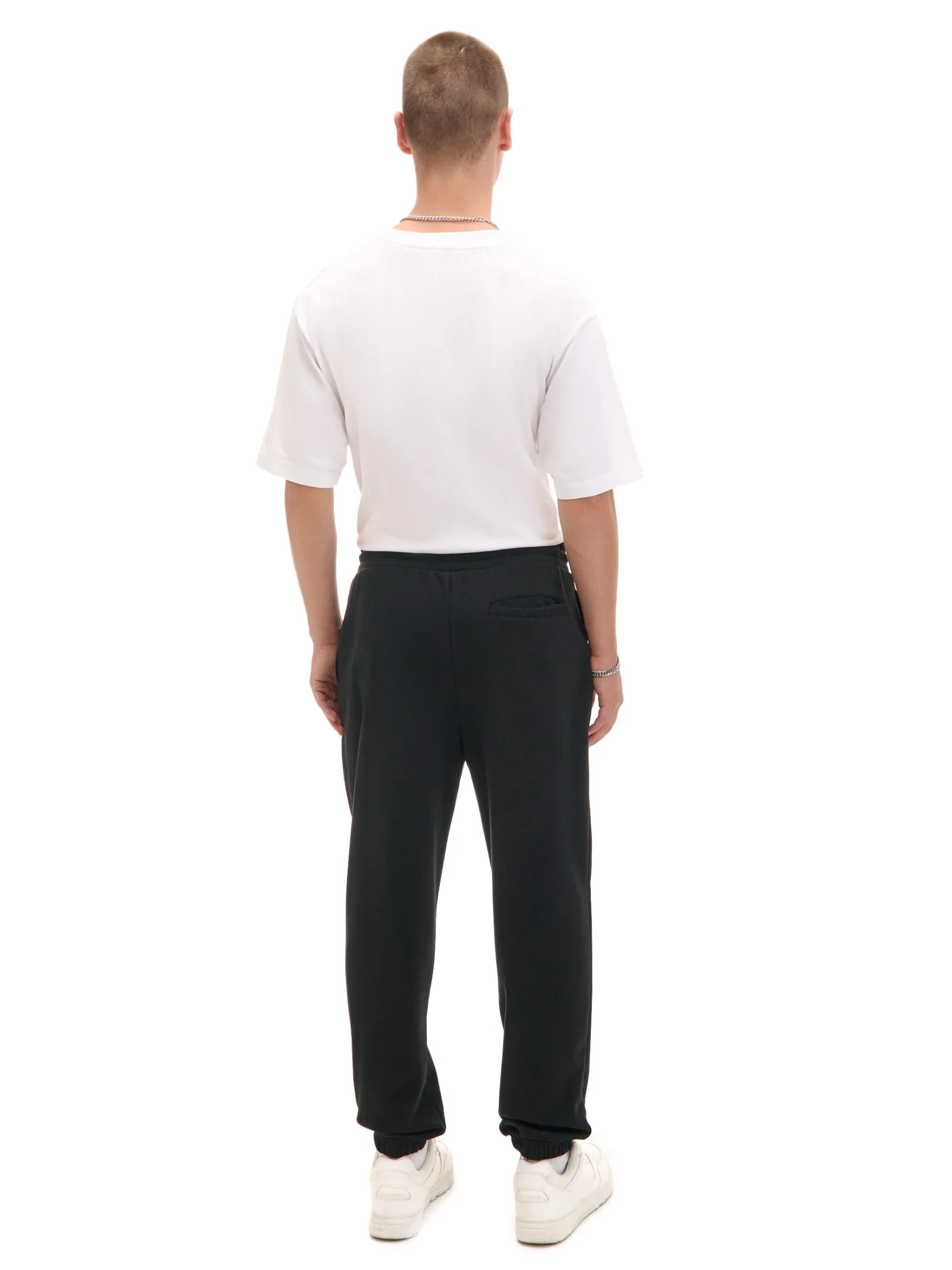 New Czarne spodnie dresowe joggery basic Spodnie
