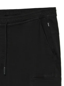 Hot Czarne spodnie jogger loose Spodnie