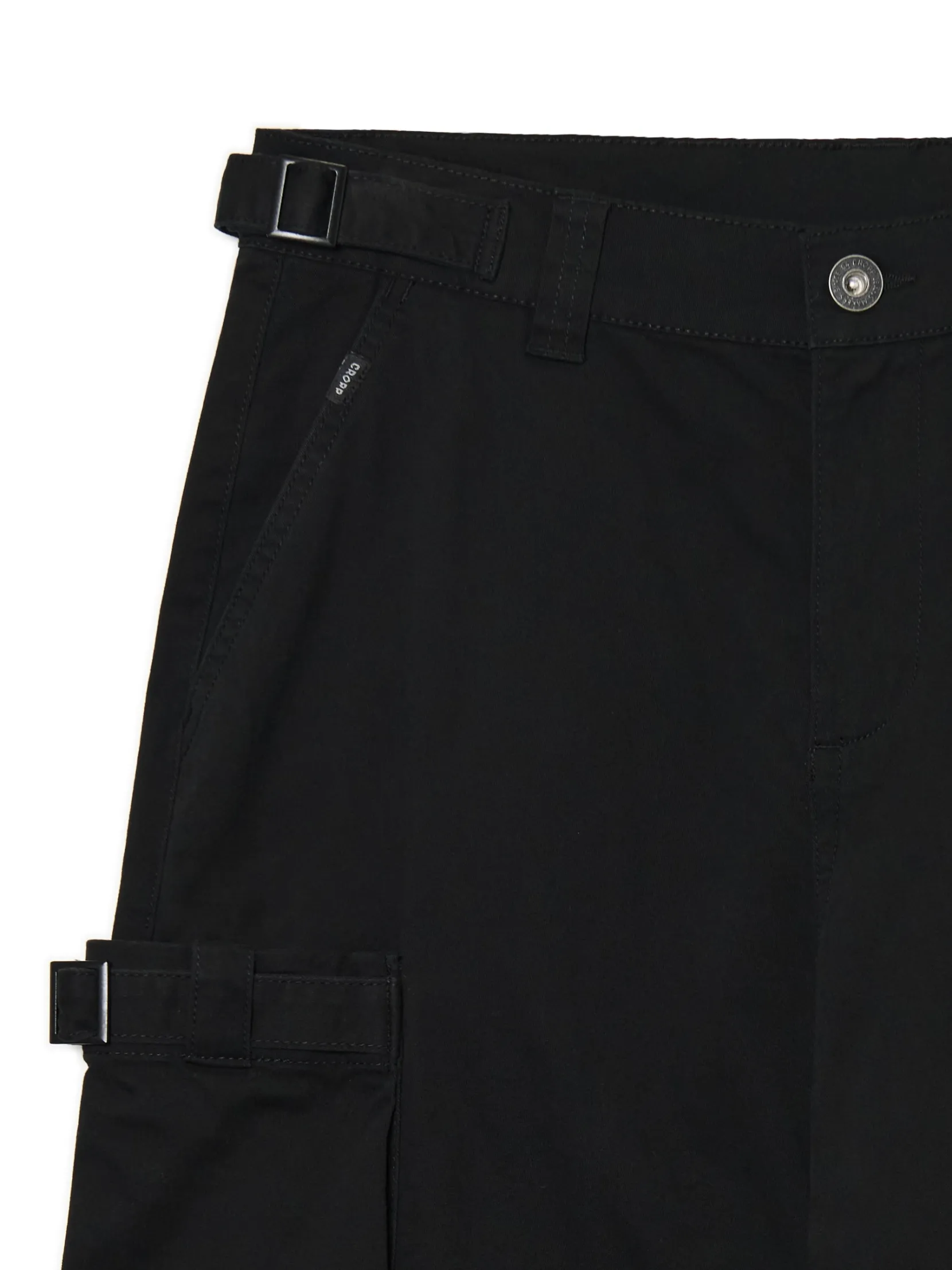 New Czarne spodnie loose z regulacją Spodnie