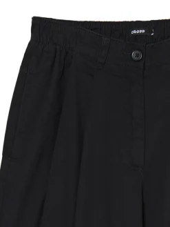 Outlet Czarne spodnie wide leg Spodnie
