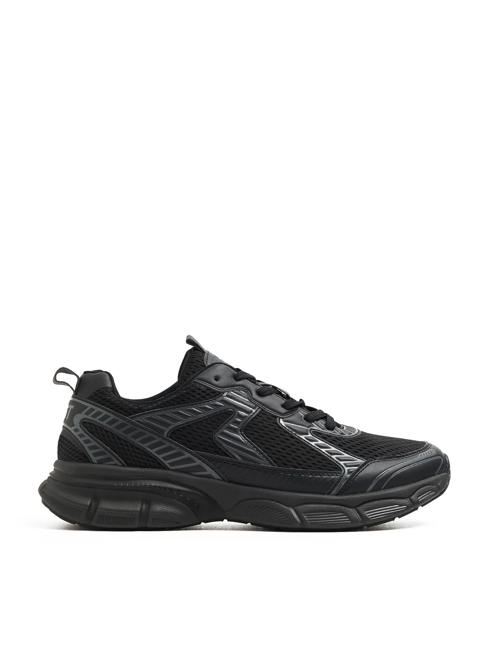 New Czarne sportowe sneakersy Sneakersy