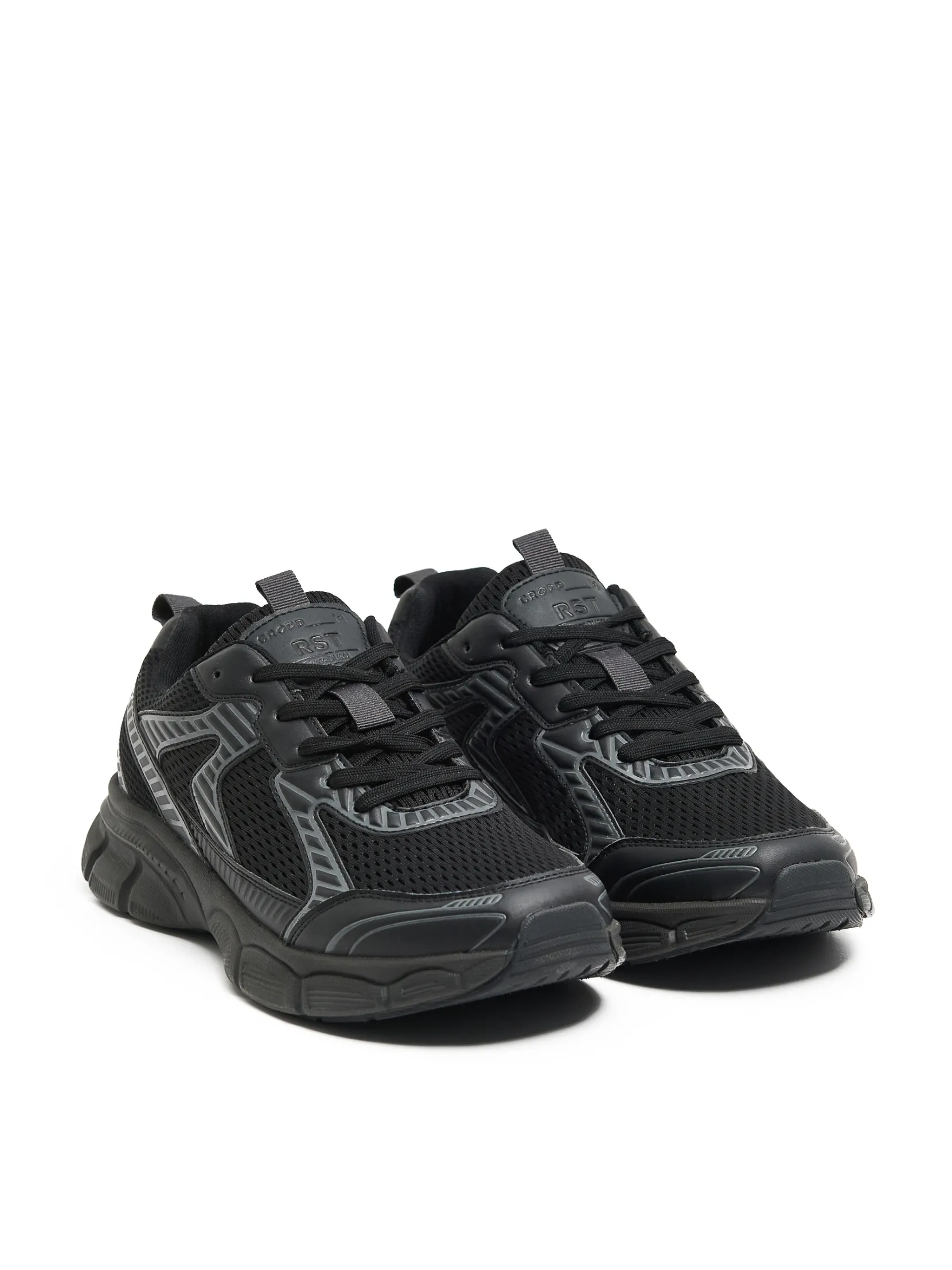 New Czarne sportowe sneakersy Sneakersy
