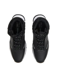 Sale Czarne wysokie sneakersy na zimę Sneakersy|Za Kostkę