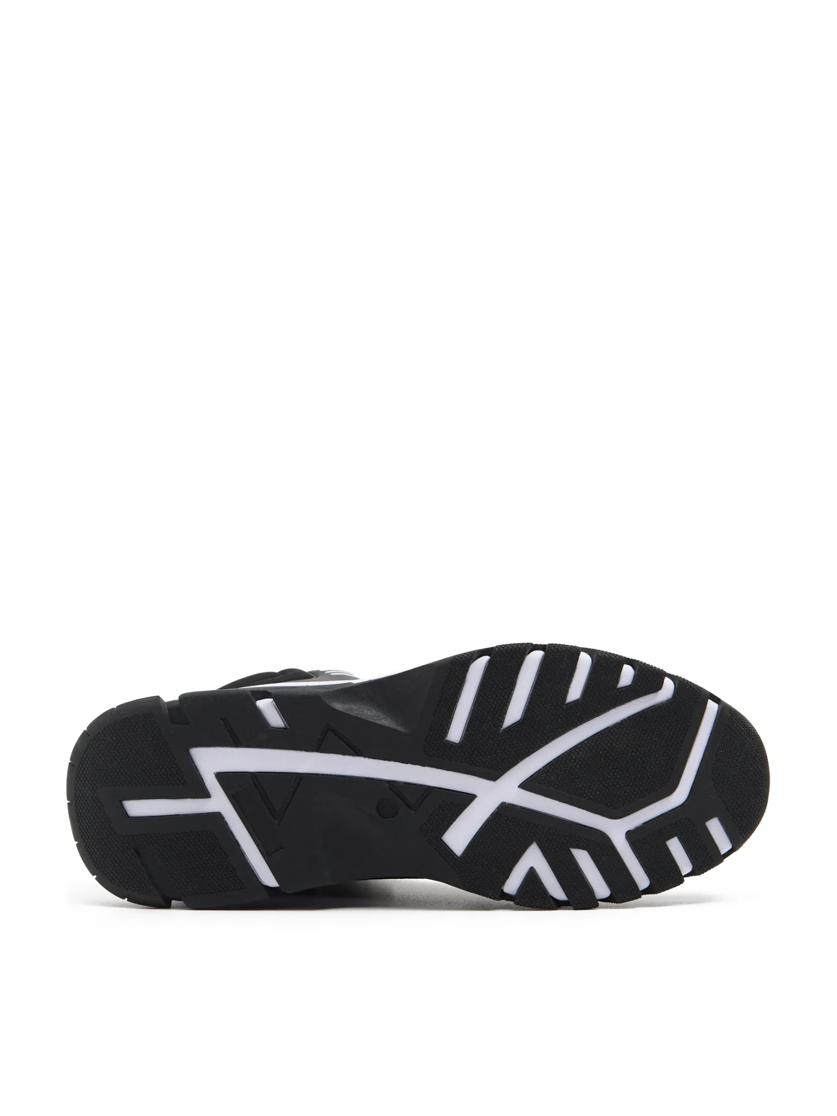 Sale Czarne wysokie sneakersy na zimę Sneakersy|Za Kostkę
