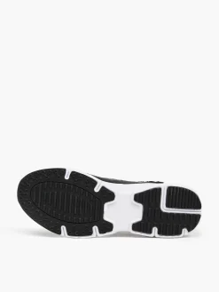 Hot Czarno-białe sneakersy z odblaskowymi detalami Sneakersy