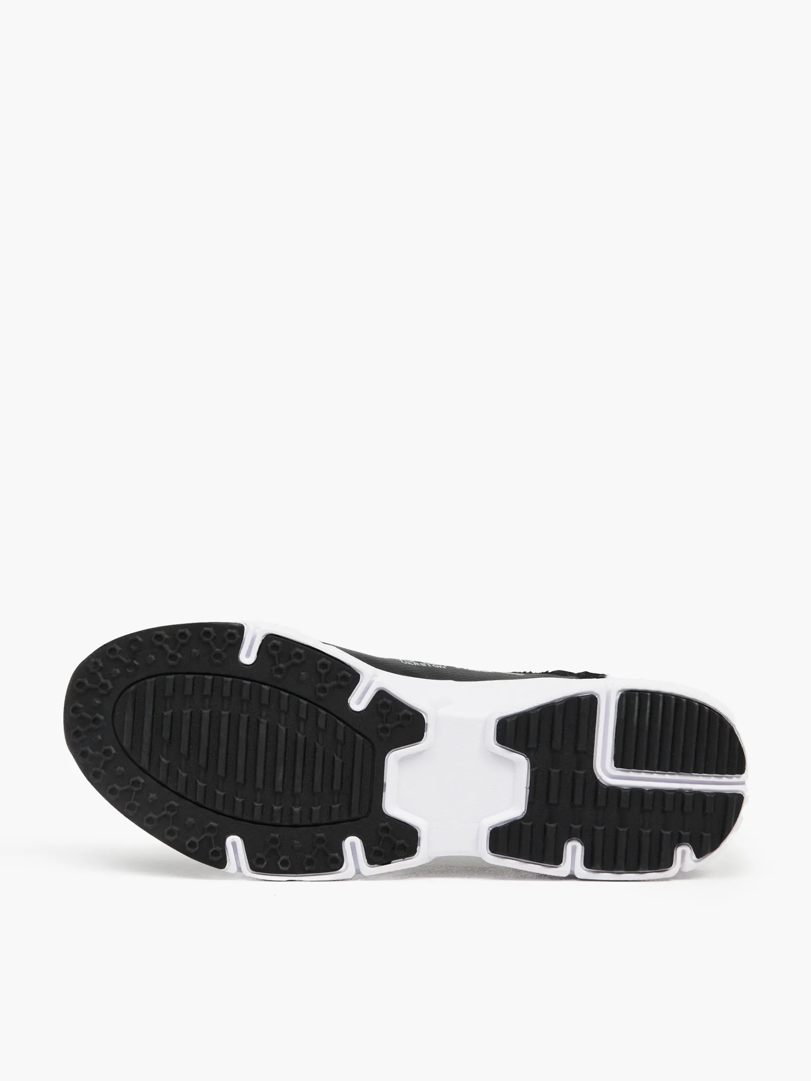 Hot Czarno-białe sneakersy z odblaskowymi detalami Sneakersy