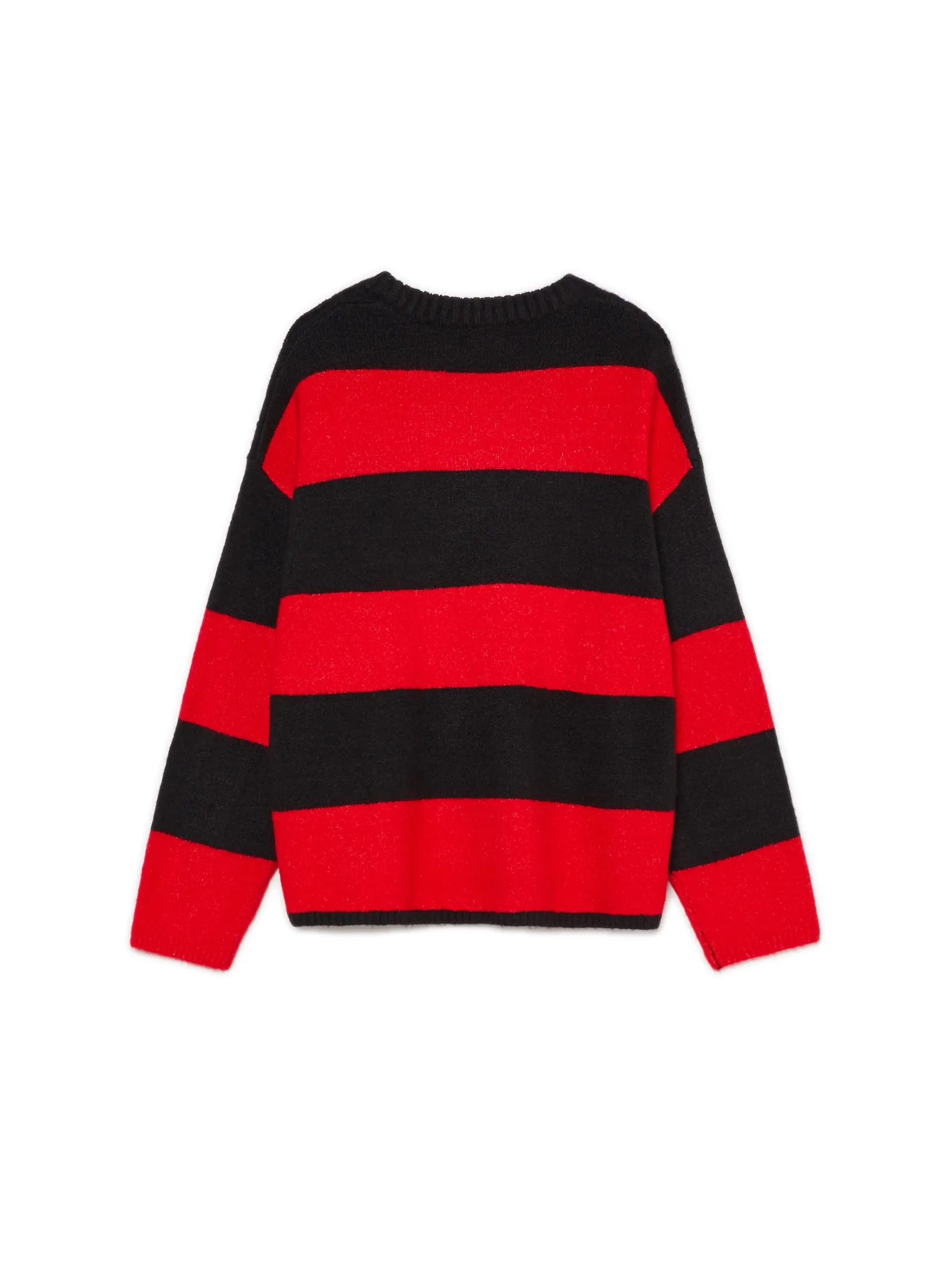 Sale Czarno- sweter w paski Swetry