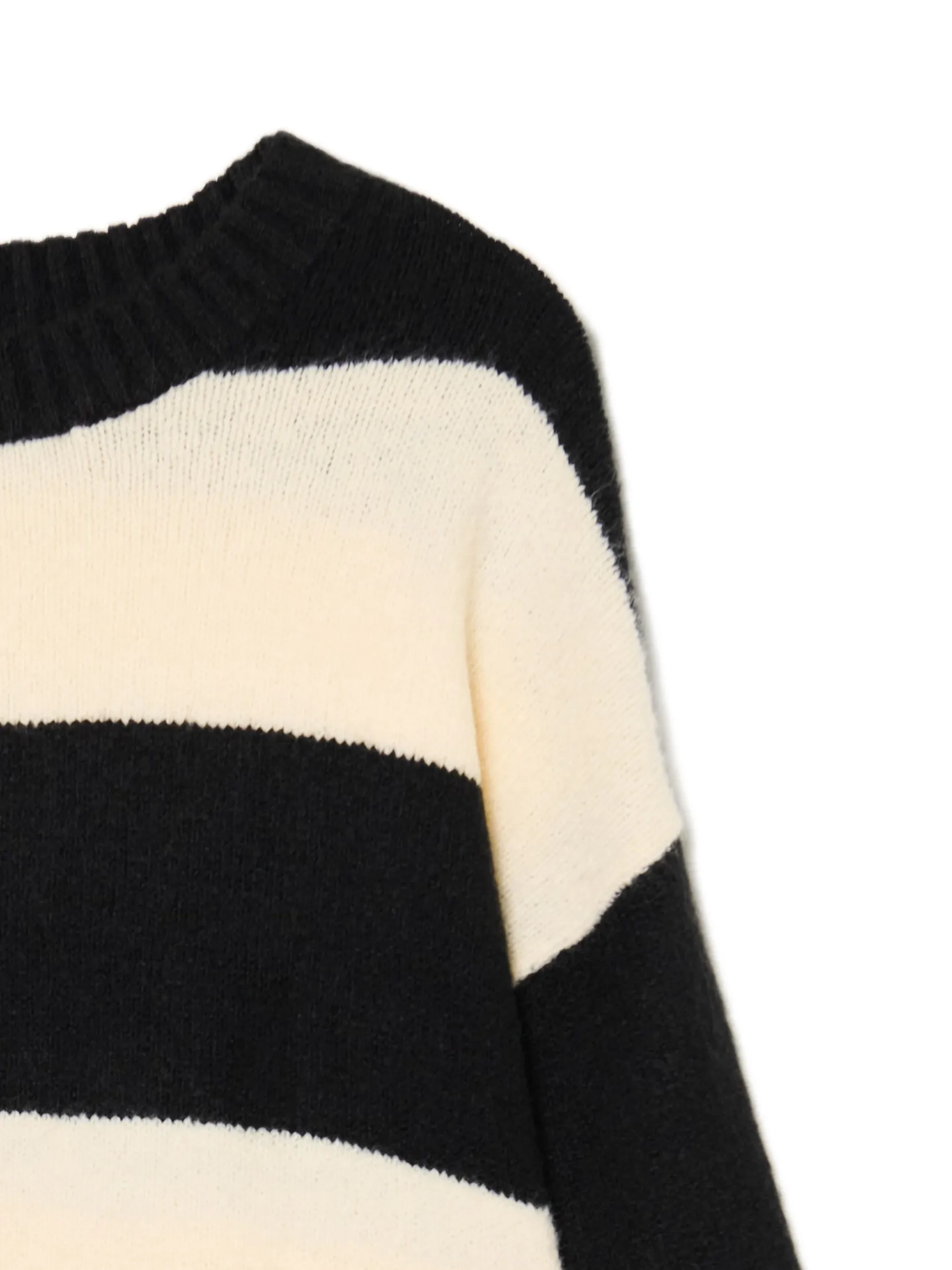 Hot Czarno- sweter w paski Swetry