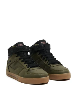 Hot Czarno-zielone sneakersy Sneakersy|Za Kostkę