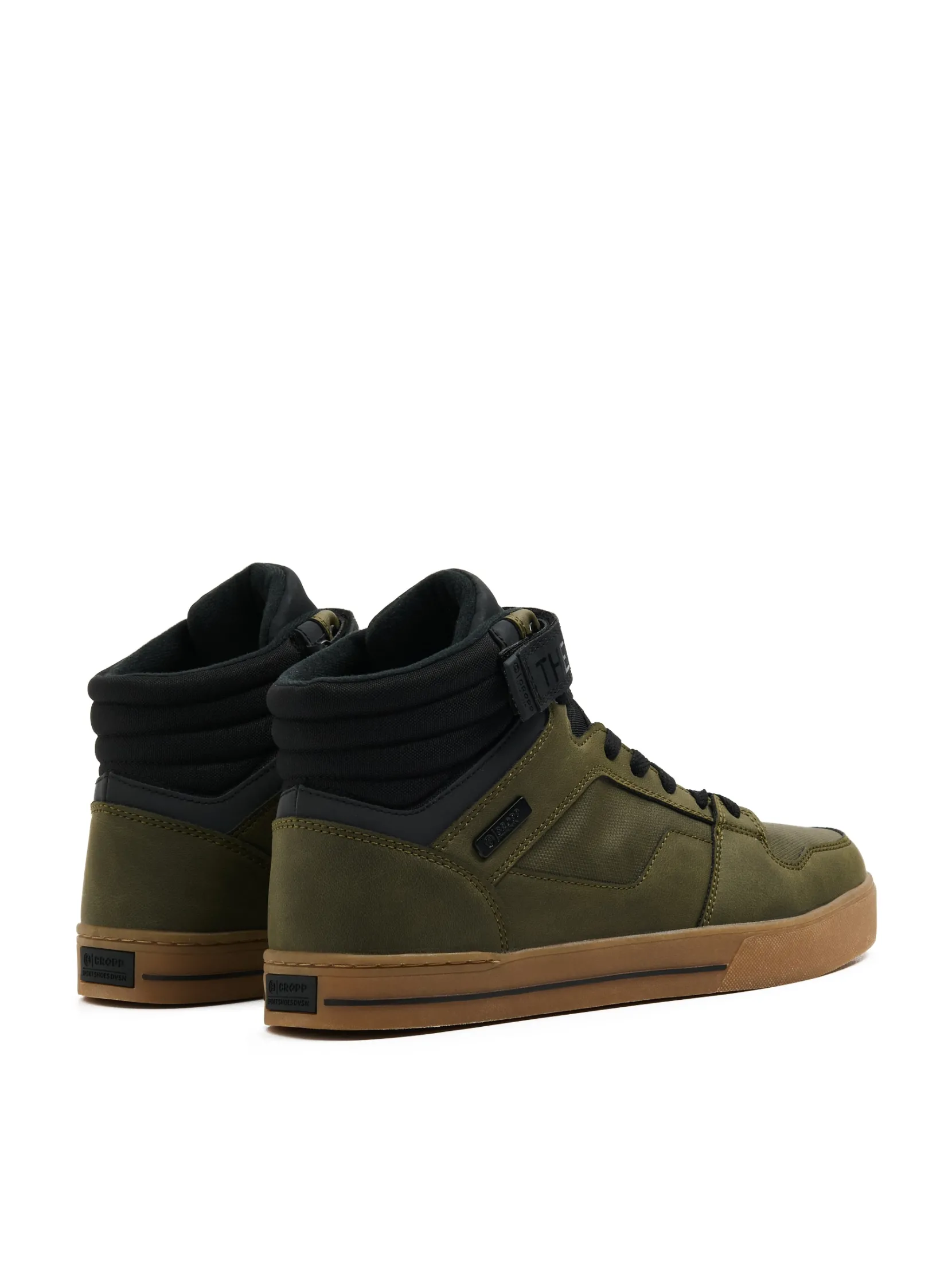 Hot Czarno-zielone sneakersy Sneakersy|Za Kostkę