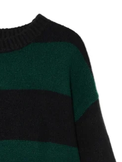 Clearance Czarno- sweter w paski Swetry
