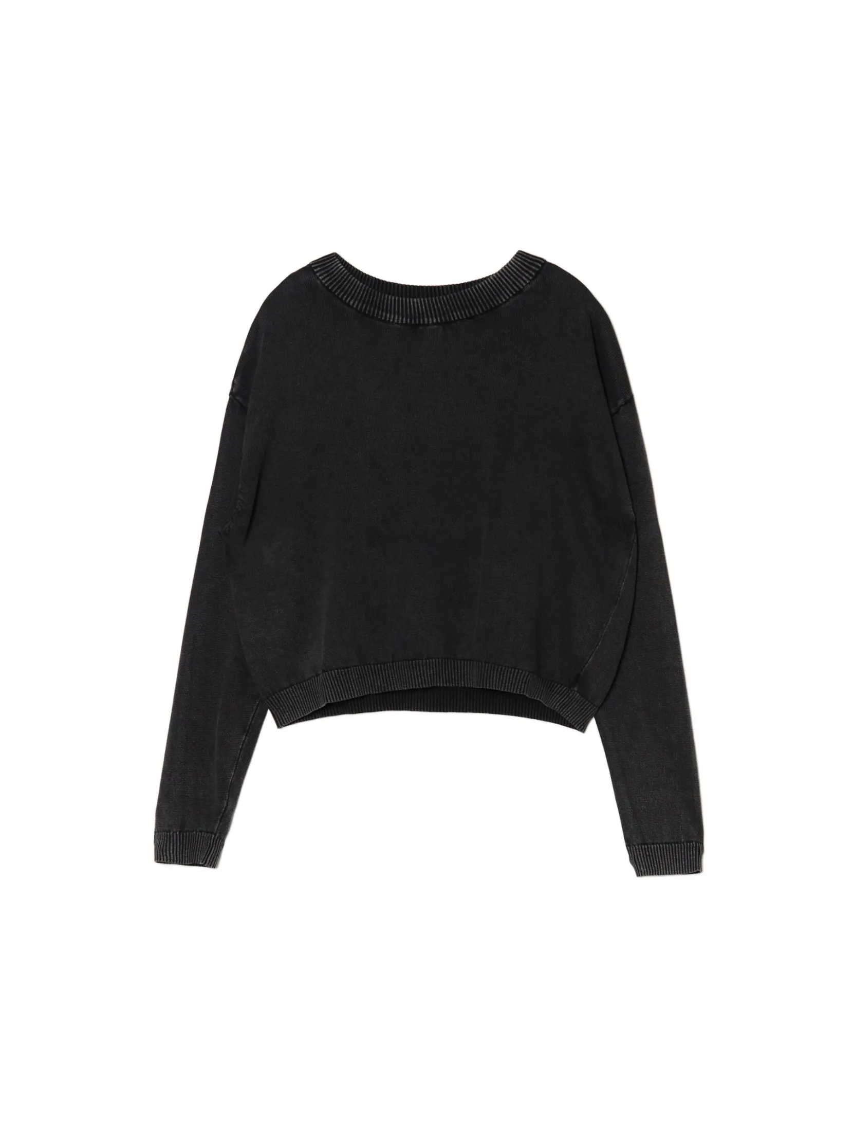 Outlet sweter z efektem sprania Swetry