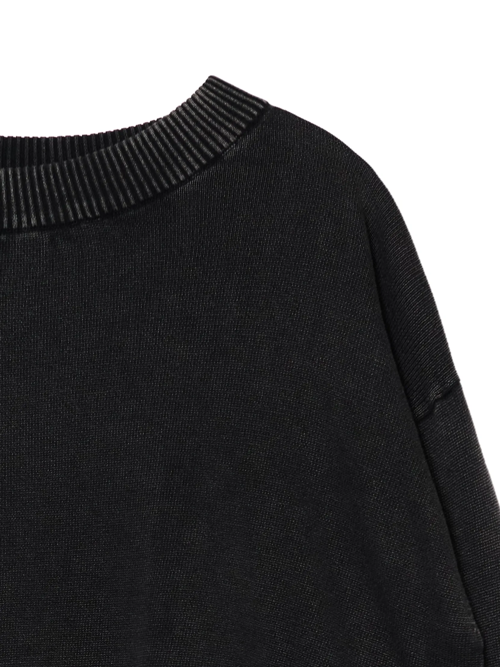 Outlet sweter z efektem sprania Swetry