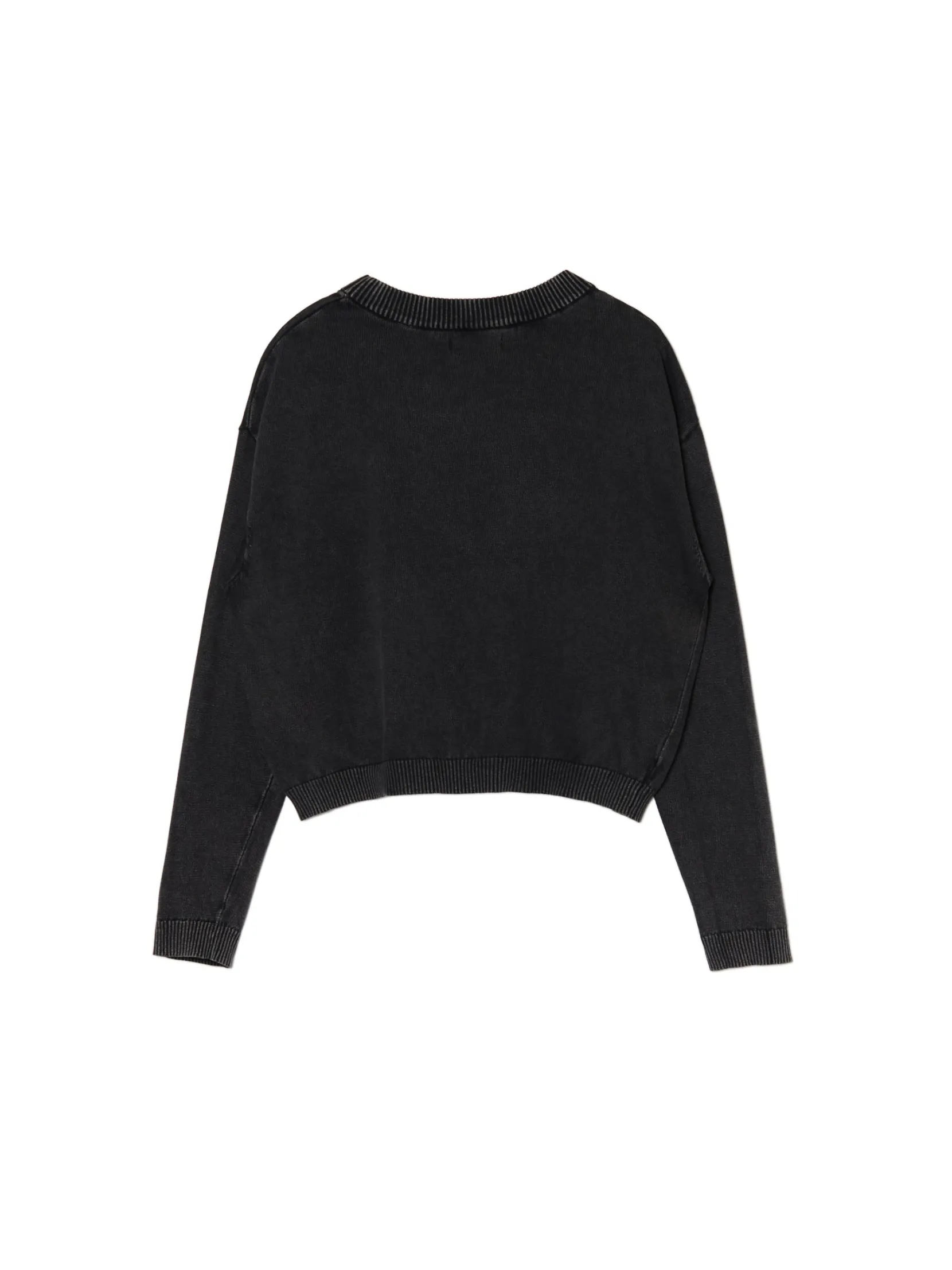 Outlet sweter z efektem sprania Swetry