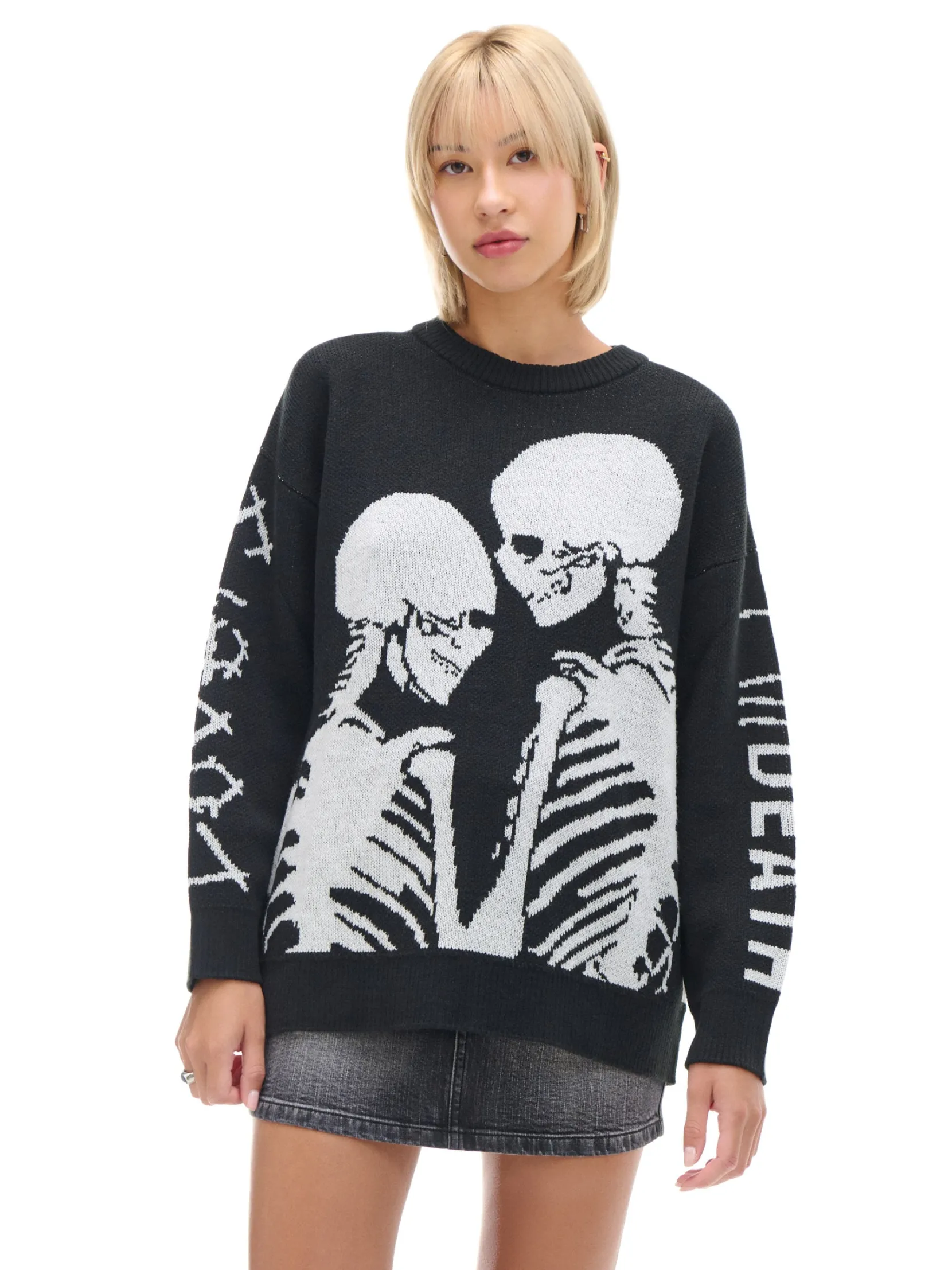 New sweter z motywem kościotrupów Swetry