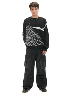 Discount sweter z pająkiem Swetry