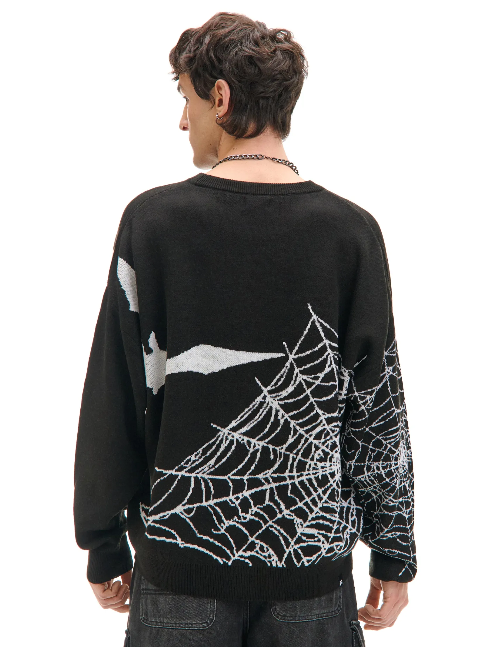 Discount sweter z pająkiem Swetry