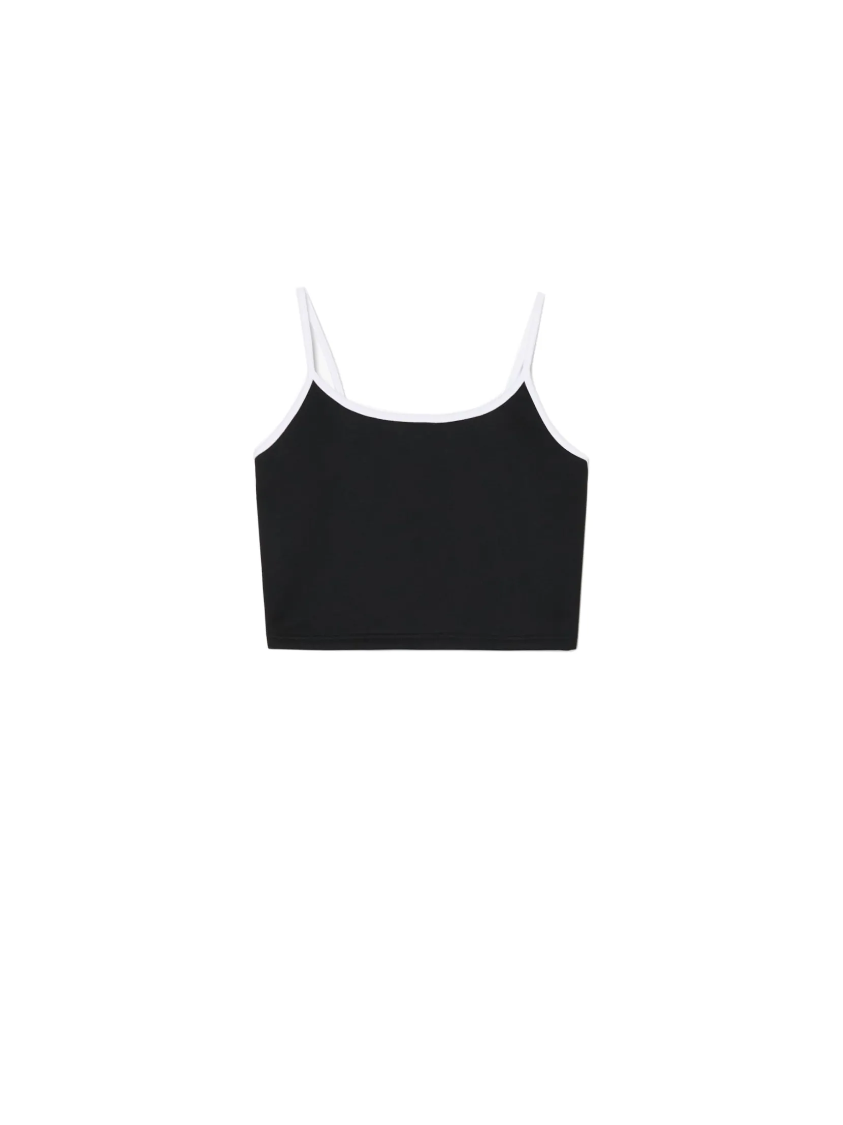 Fashion top z białymi ramiączkami Sety