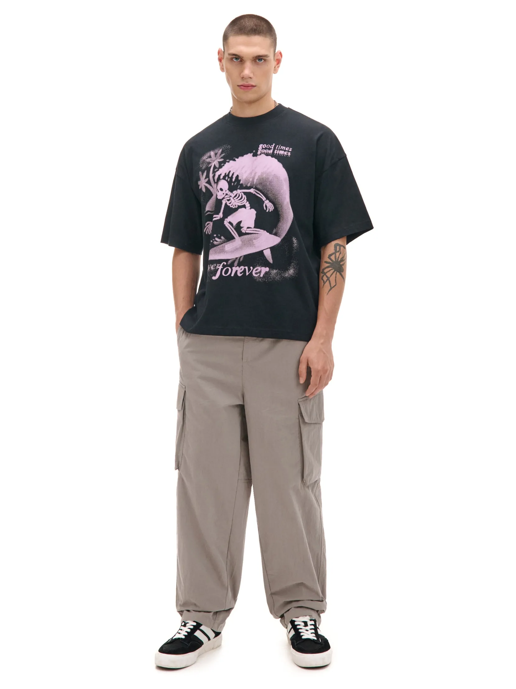 Hot T-shirt boxy z nadrukiem Koszulki