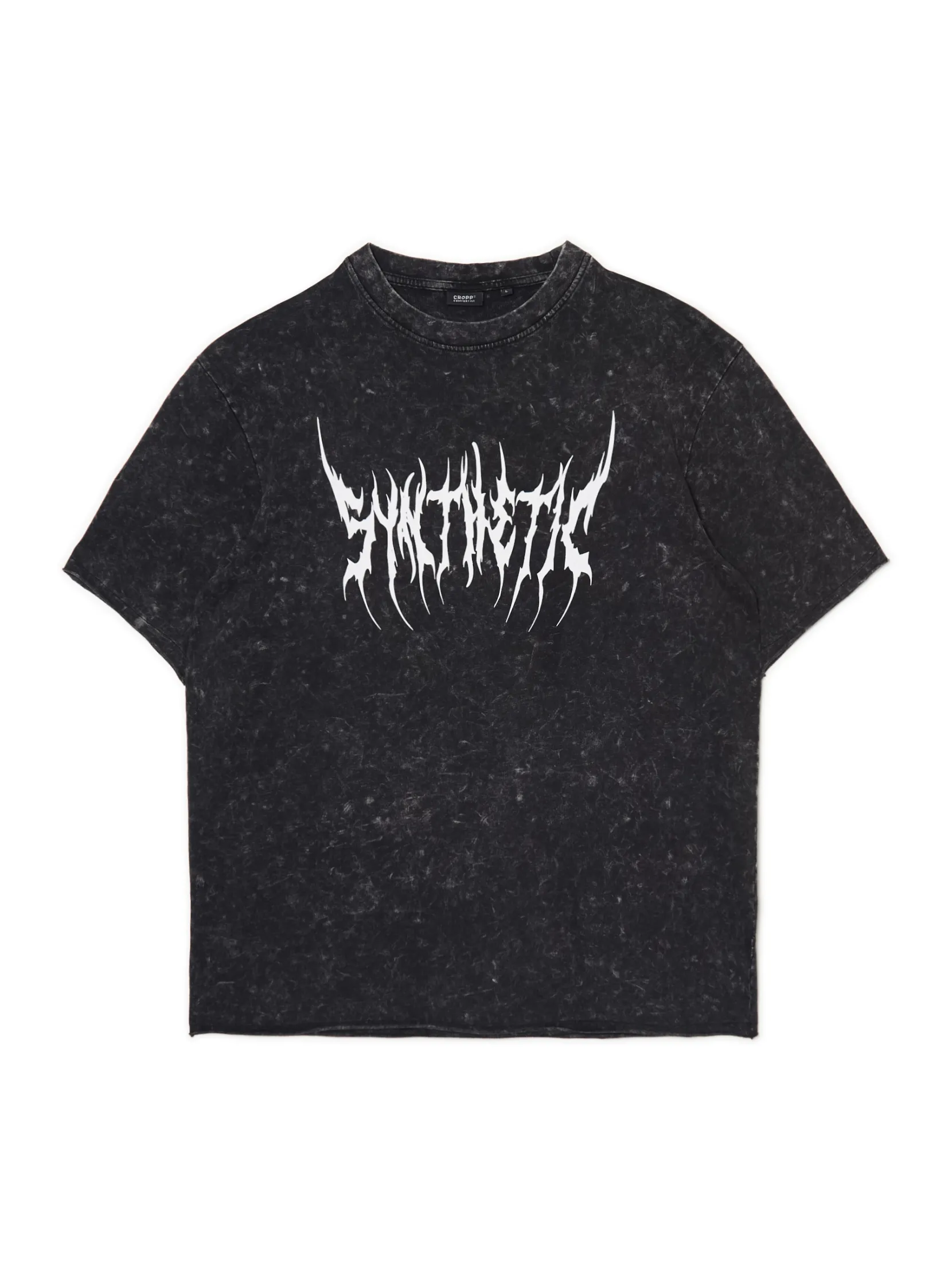 Hot T-shirt z efektem acid wash Koszulki