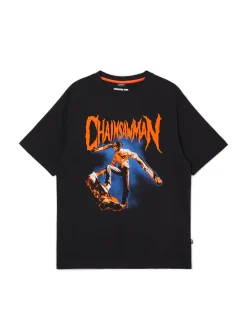 Clearance t-shirt z nadrukiem Chainsaw Man Koszulki