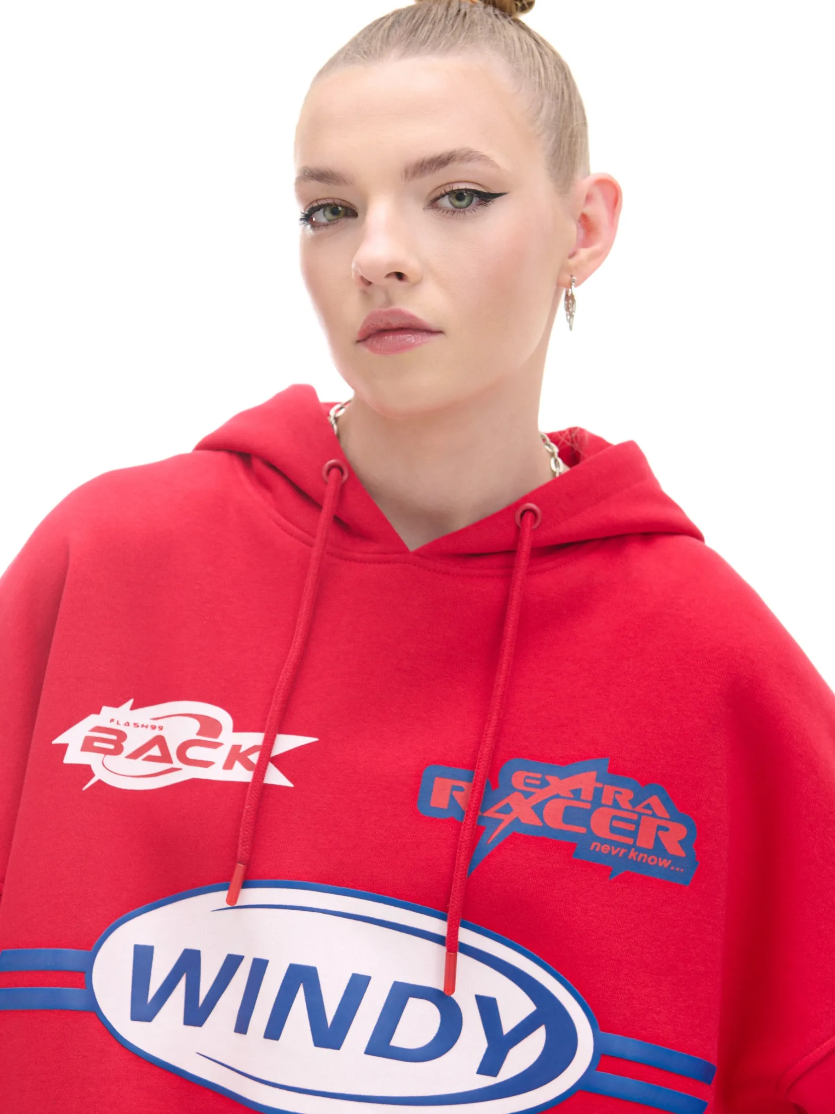 Online Czerwona bluza z motywem racingowym UNISEX Unisex|Unisex