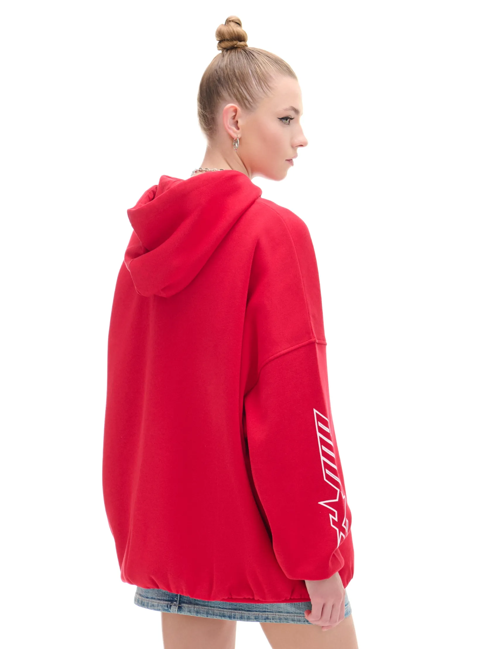 Online Czerwona bluza z motywem racingowym UNISEX Unisex|Unisex