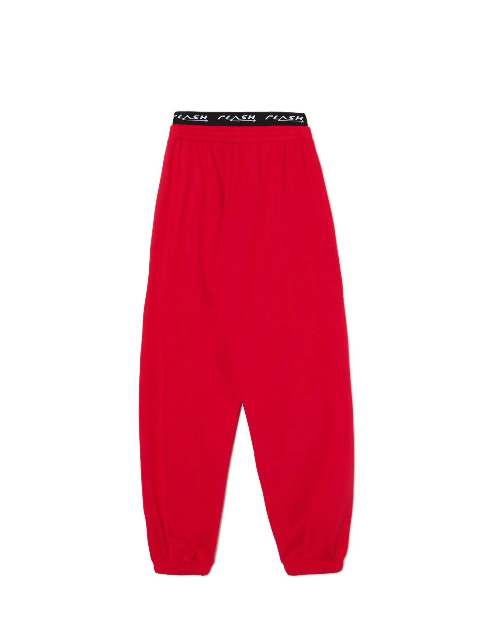 Fashion Czerwone dresowe joggery Spodnie