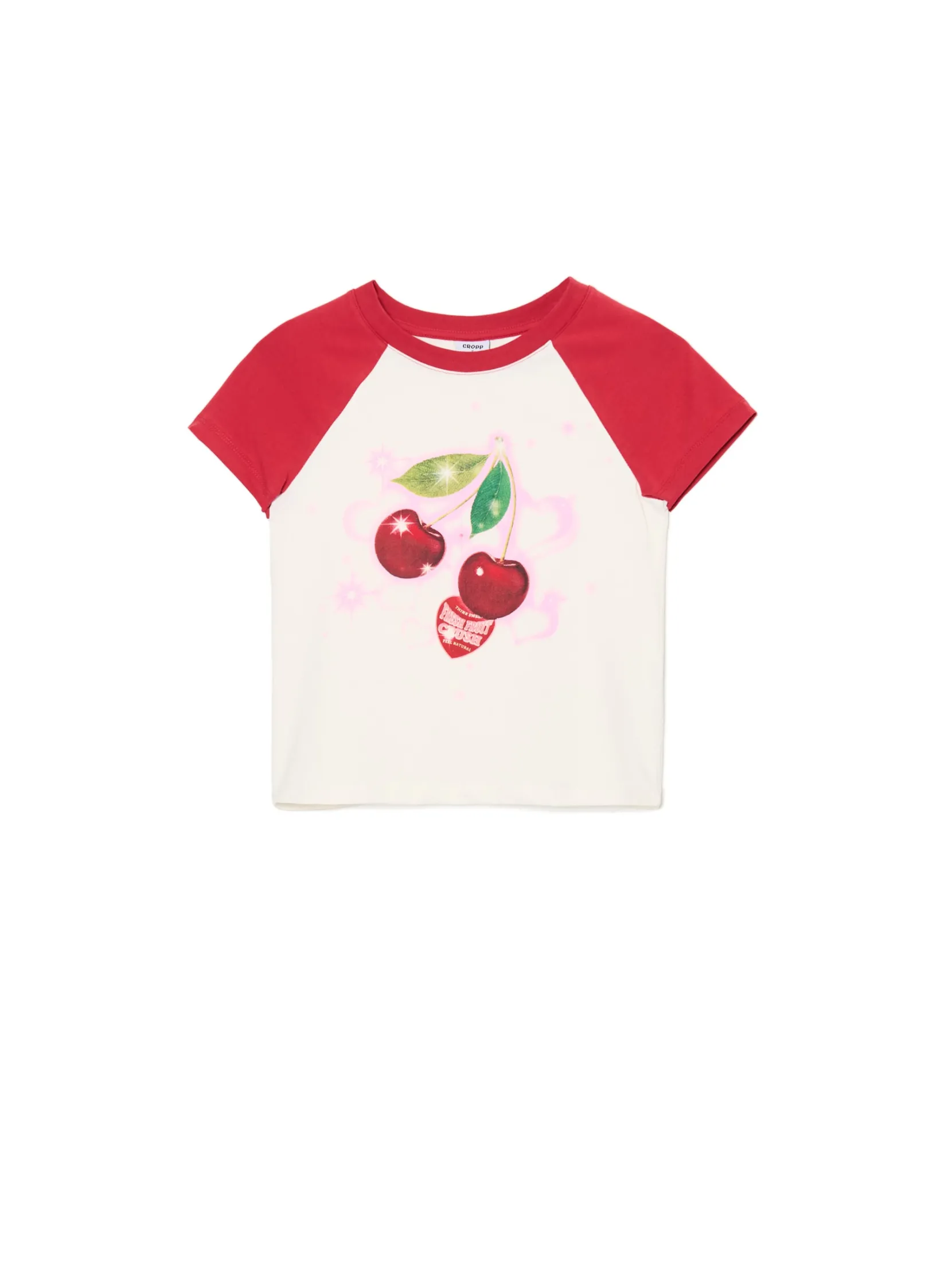 Hot Dopasowany T-shirt z wiśniami Koszulki, Topy