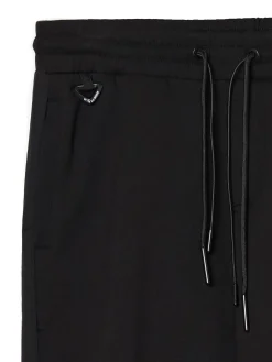 Discount Dresowe joggery z podwójnymi troczkami Spodnie