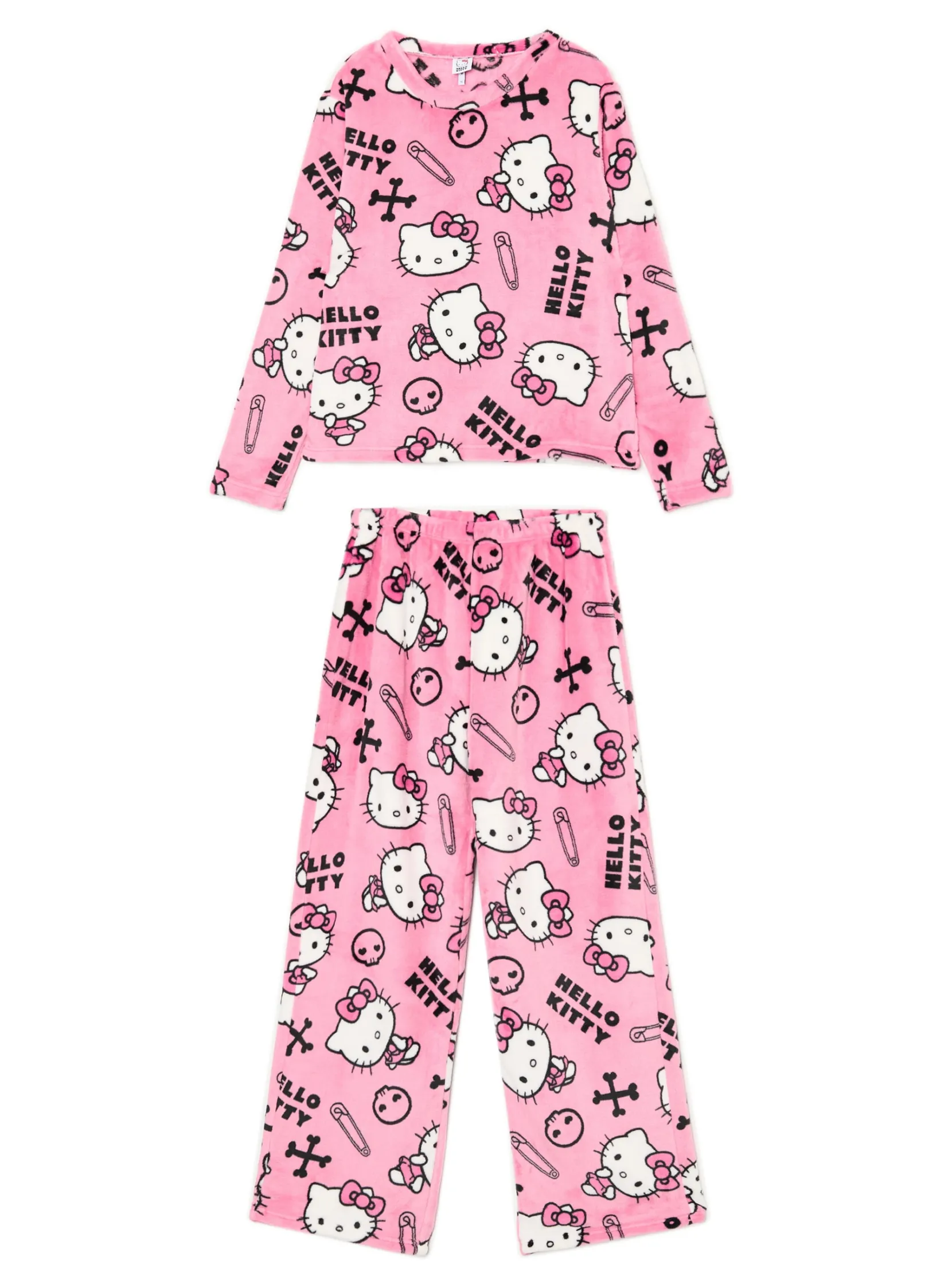 Discount Dwuczęściowa pluszowa piżama Hello Kitty Cozy|Piżamy