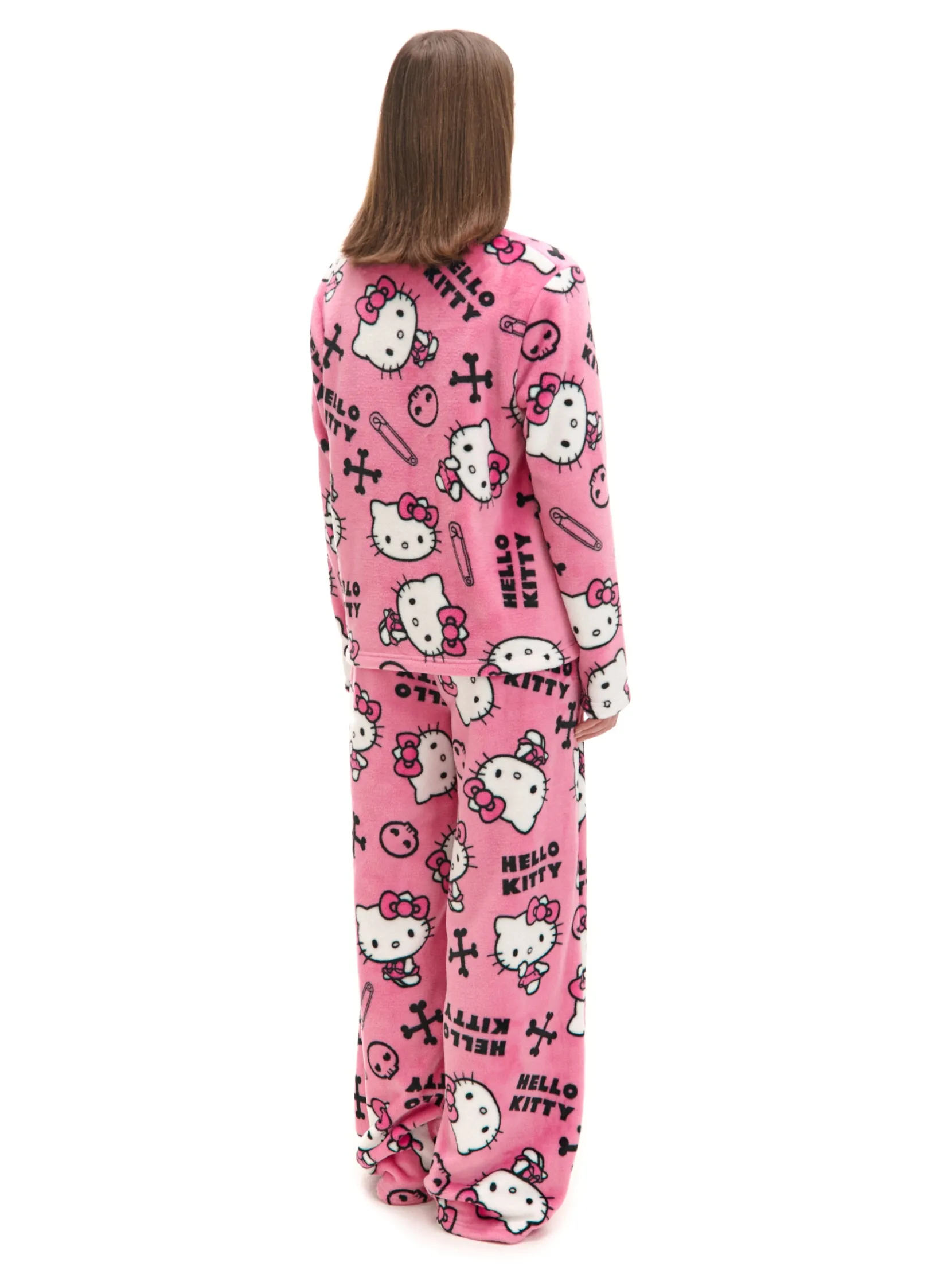 Discount Dwuczęściowa pluszowa piżama Hello Kitty Cozy|Piżamy