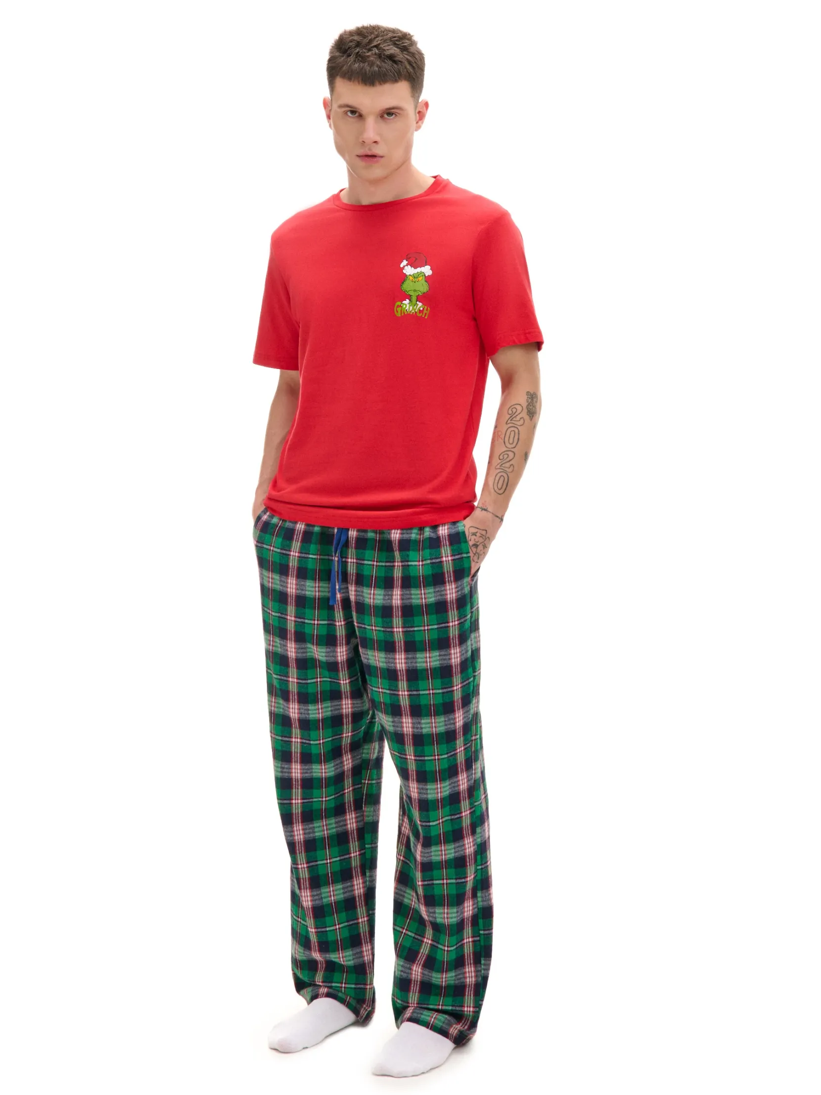 Outlet Dwuczęściowa świąteczna piżama Grinch Cozy|Akcesoria Świąteczne