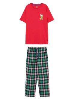 Outlet Dwuczęściowa świąteczna piżama Grinch Cozy|Akcesoria Świąteczne