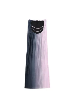 Fashion Dwukolorowa sukienka maxi Sukienki, Kombinezony