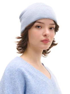 Online Gładki jasnoniebieski sweter Swetry