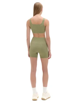 Fashion Gładki oliwkowy top Koszulki, Topy