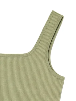 Fashion Gładki oliwkowy top Koszulki, Topy