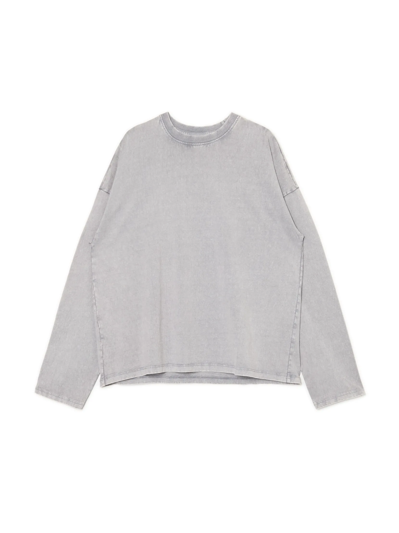 Online Gładki szary T-shirt longsleeve UNISEX Unisex|Unisex