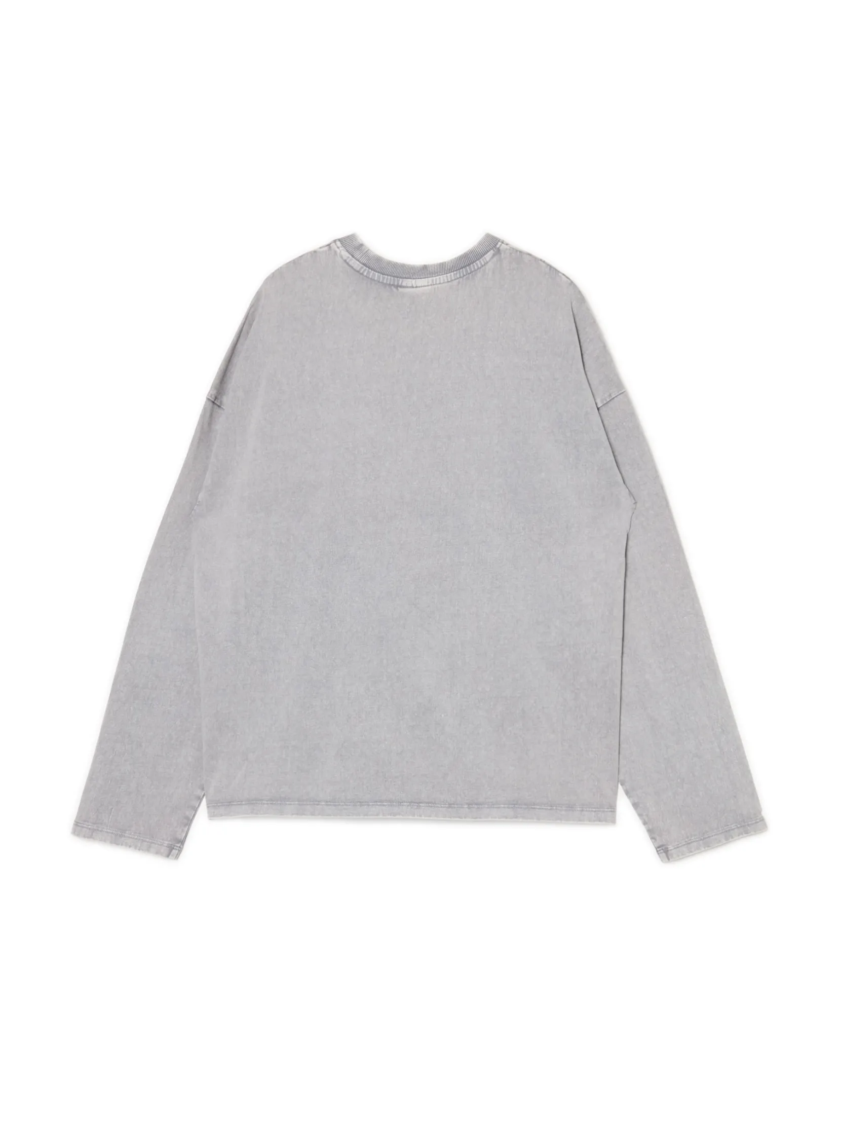 Online Gładki szary T-shirt longsleeve UNISEX Unisex|Unisex